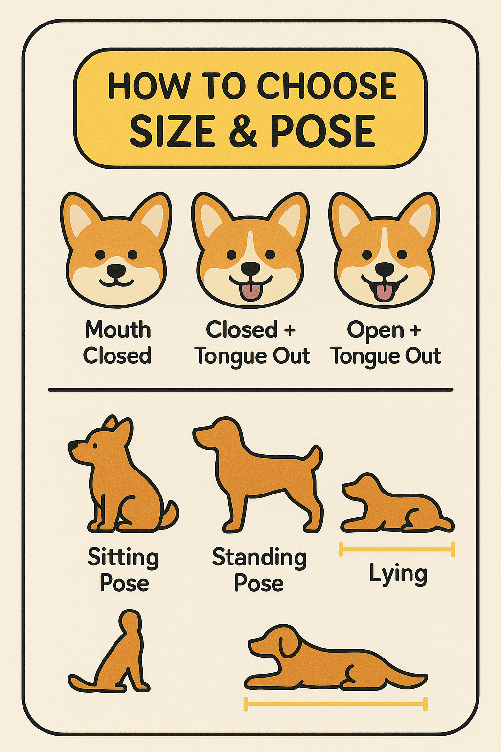 How to choose pet pose