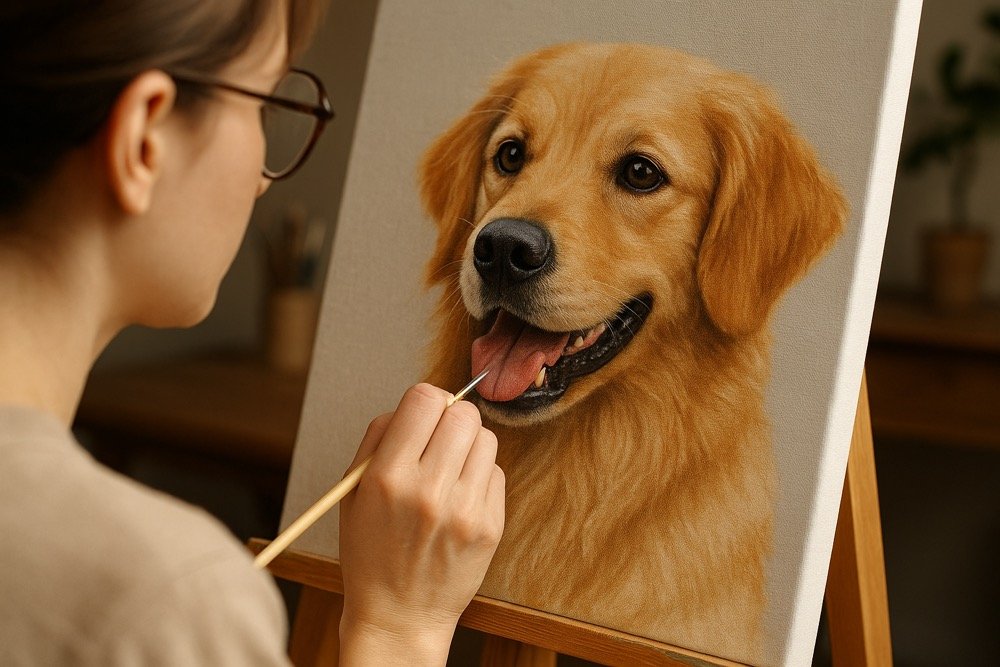 crafting Custom Pet Portrait