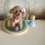 Custom wool pet sculpture