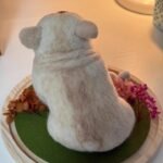 Custom wool pet sculpture