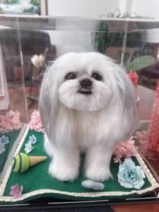 Click to view full screen Custom wool pet sculpture