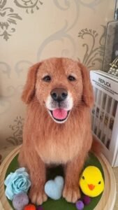 Click to view full screen Custom wool pet sculpture