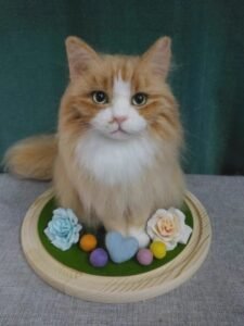 Click to view full screen Custom wool pet sculpture