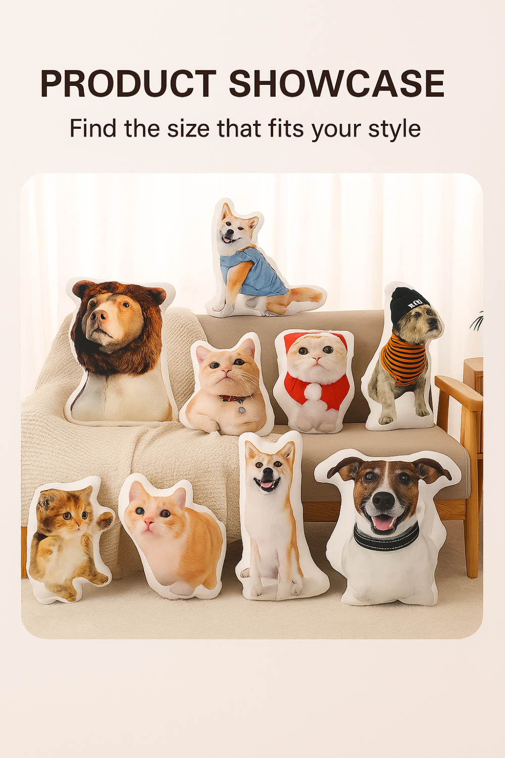 Custom Shaped Pet Pillow