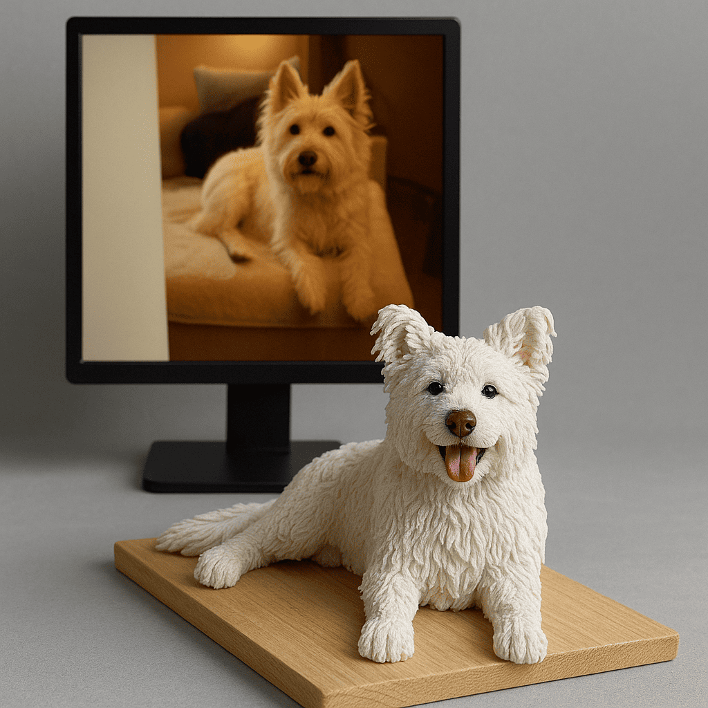 Custom Handmade Polymer Clay Pet Figurine