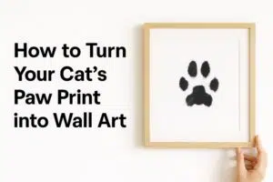 How to Turn Your Cat’s Paw Print into Wall Art