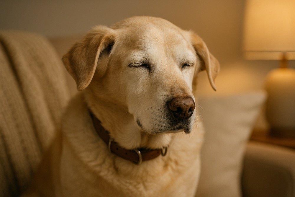 old dog behavior before death banner