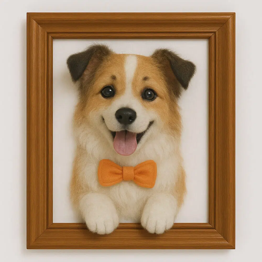 Wool Felt Pet Portrait