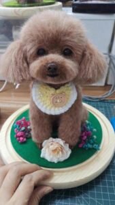 Custom Felted Pet Portrait | Handmade Pet Memorial Gift photo review