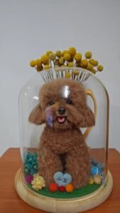 Custom Felted Pet Portrait | Handmade Pet Memorial Gift photo review