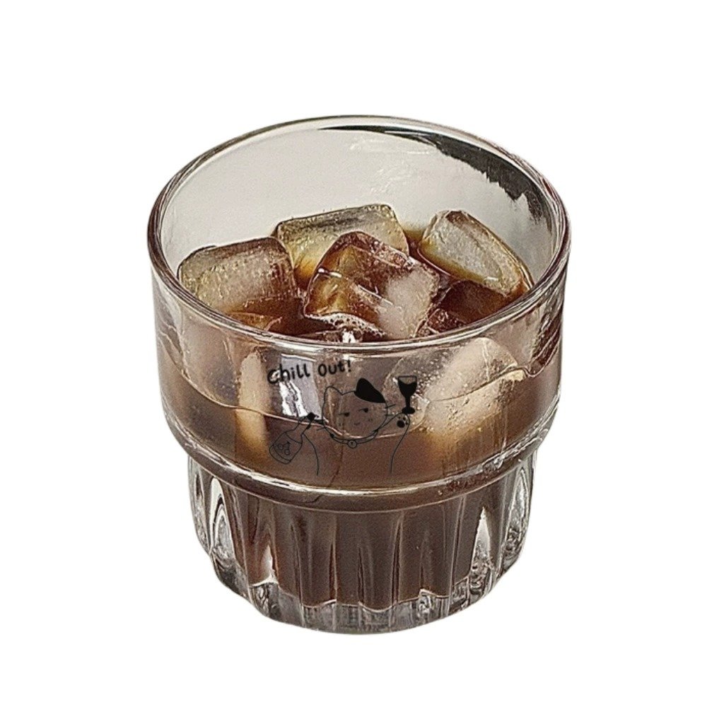 Cartoon Pet Whiskey Glass | Chill Out Dog & Cat Glass Cup for Coffee & Cocktails